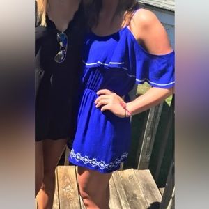 Royal blue romper